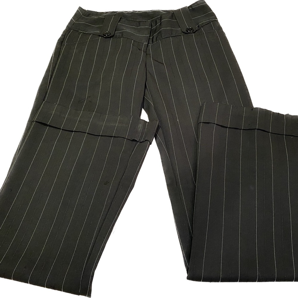 Pinstriped Business Office Dress Pants for Women